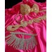 PEMBE SATEN  GOLD ORYANTAL DANS KOSTUMÜ